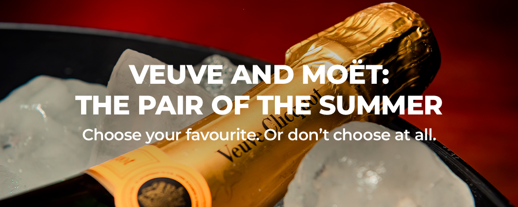 VEUVE AND MO�T: THE PAIR OF THE SUMMER