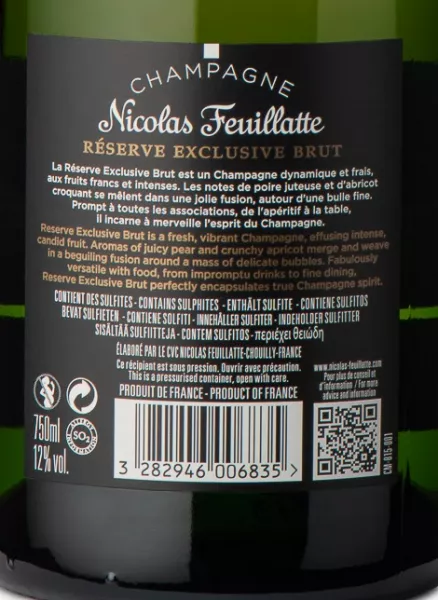 Champagne Nicolas Feuillatte Réserve Exclusive Brut Nicolas Feuillatte |  Svinando